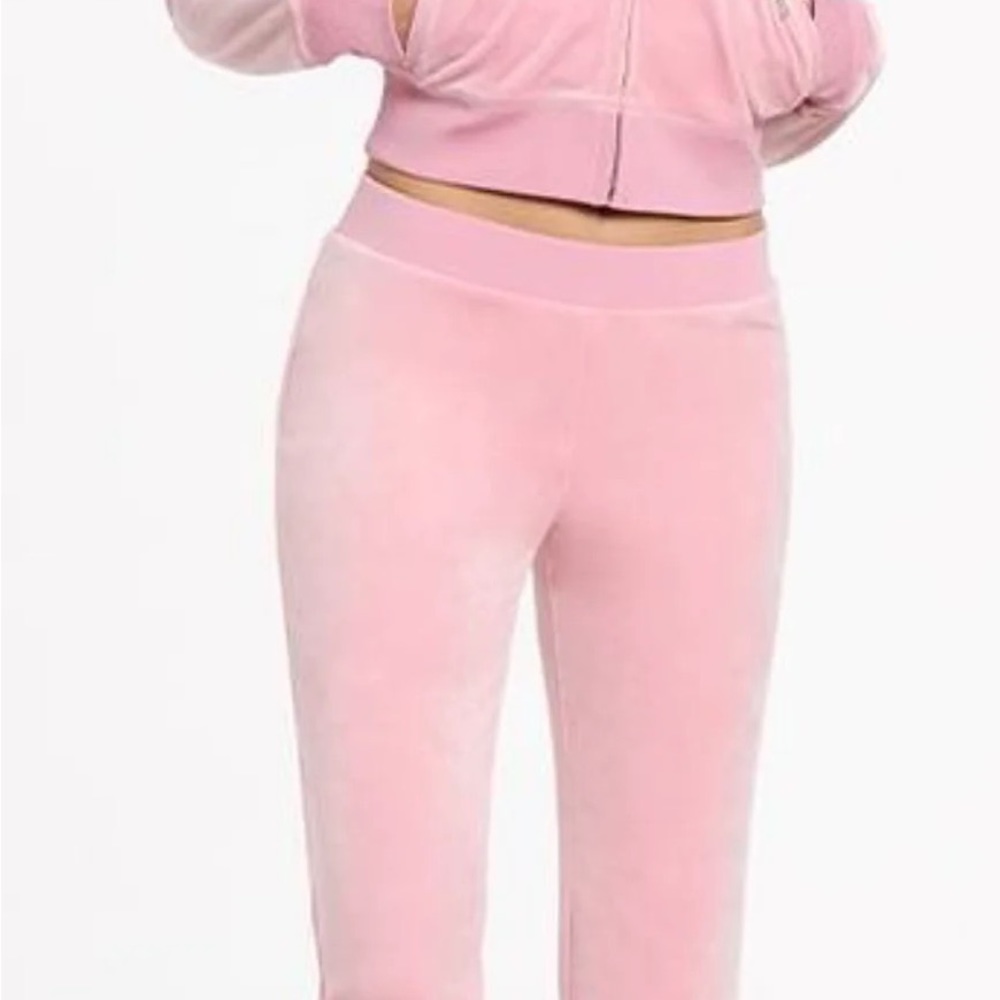 Juicy Couture Velour Track Pant - Plus Size - Flamingo